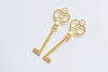 10 pcs Skeleton Key Charms Pendants 20x62mm