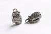 10 pcs Antique Bronze/Silver Grenade Weapon Charms Pendants 23mm