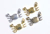 10 pcs Antique Bronze/Silver/Gold Crabs Charms 16.5x23.5mm