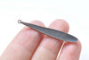 10 pcs Antique Copper Long Leaf Teardrop Charms Pendants 6x42mm A8610