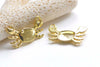 10 pcs Antique Bronze/Silver/Gold Crabs Charms 16.5x23.5mm