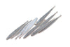 10 pcs Antique Copper Long Leaf Teardrop Charms Pendants 6x42mm A8610