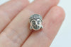 20 pcs of Antique Silver Buddha Head Beads Charms 9x11mm
