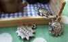 30 pcs Antique Silver Lovely Sun Face Charms 15mm A6580
