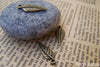 50 pcs of Antique Bronze Leaf Charms 7x16mm A320