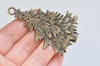 Antique Bronze/Silver/Gold Christmas Tree Pendants Charms 42x66mm Set of 6