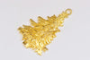 Antique Bronze/Silver/Gold Christmas Tree Pendants Charms 42x66mm Set of 6