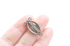 Antique Bronze/Silver/Gold Three Loops Religious Connectors Charms 12x24mm