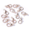 50 pcs Bronze Silver Gold Gunmetal Platinum Black Lobster Claw Clasps
