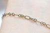 16ft (5m) Antique Bronze Brass Long And Short Oval Flat Chain 3x6mm A6375