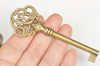Antique Bronze Skeleton Key Charms Pendants Collection Mixed Style Set of 26