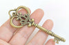 Antique Bronze Skeleton Key Charms Pendants Collection Mixed Style Set of 38 A8546