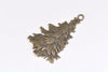 Antique Bronze/Silver/Gold Christmas Tree Pendants Charms 42x66mm Set of 6