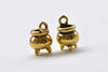10 pcs Antique Bronze/Silver/Gold Censer Charms Cooking Pot Pendants 8x11mm