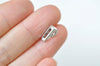 Antique Silver Small Alphabet Letter Tags Initial Beads A-Z Size 6x11mm