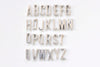 Antique Silver Small Alphabet Letter Tags Initial Beads A-Z Size 6x11mm