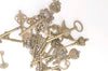 Antique Bronze Skeleton Key Charms Pendants Collection Mixed Style Set of 26
