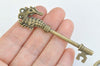 Antique Bronze Skeleton Key Charms Pendants Collection Mixed Style Set of 38 A8546