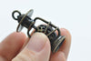 Antique Bronze 3D Filigree Lantern Pendant Charms 20x38mm Set of 4