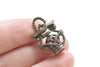 Antique Bronze 3D Filigree Lantern Pendant Charms 16x24mm Set of 10