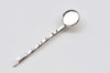Bezel Bobby Pin Wavy Hair Clips Cabochon 2x55mm Antique Bronze/Silver/Gold Set of 10