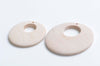 10 pcs Unfinished Round Wood Chips Earring Pendants Beads Findings