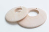 10 pcs Unfinished Round Wood Chips Earring Pendants Beads Findings