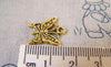 30 pcs of Antique Gold Embossed Butterfly Charms 15x16mm A5436