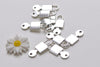 10 pcs Antique Silver Padlock Key Charms Double Sided 10x25mm