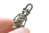 Antique Bronze 3D Filigree Lantern Pendant Charms 17x34mm Set of 10
