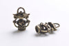 Antique Bronze 3D Filigree Lantern Pendant Charms 16x24mm Set of 10