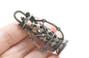 Antique Bronze 3D Filigree Lantern Pendant Charms 27x54mm Set of 4