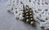 20 pcs of Antique Bronze Bead Ball Charms 6x24mm A7727