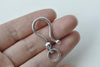 10 pcs Antiqued Silver Hooks Charms Connectors A8539