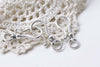 10 pcs Antiqued Silver Hooks Charms Connectors A8539