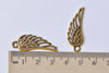 20 pcs Antique Gold Filigree Feather Wing Charms Pendants A8545