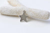 Antique Silver Blank Star Celestial Charms Pendants Set of 20 A8548