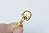 6 pcs Shiny Gold Lobster Swivel Clasps 14x38mm A8551