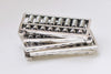 Chinese Abacus Charms Pendants Antique Silver Finish Set of 6 A8440