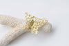 10 pcs Raw Brass Swirl Butterfly Charms Embellishments A8554