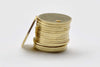 100 pcs Raw Brass Flat Round Blank Disc Thick Charms 8mm A8560