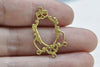 20 pcs Raw Brass Chandelier Earring Drops Embellishments A8586