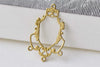 20 pcs Raw Brass Chandelier Earring Drops Embellishments A8586