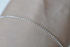 16ft (5m) Silver Faceted Bead Ball Necklace Chain 1.2mm A8592