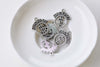 10 pcs Antique Silver Dollar Jackpot Lottery Charms A8622