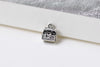 Antique Silver Treasure Box Pendants Chest Charms Set of 20 A8472