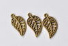 20 pcs Antique Gold Filigree Leaf Charms 10x16mm A8627