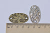 Oval Tree Branch Connector Antique Bronze Silver Charms Set of 10