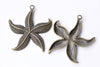 10 pcs Antique Bronze Large Starfish Charms Pendants A8643