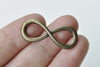 20 pcs Antique Bronze Figure 8 Infinity Connector Charms A8644